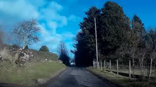 Winter Road Trip Drive To Bridge Of Brewlands Glen Isla Angus Scotland [upl. by Kcid]