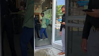 Santa Monica Police chief Ramon Bautista drop by a Starbucks  a homeless guy was rioting [upl. by Friedrich]