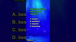 What is the past tense form of bespeak [upl. by Sivrahc374]