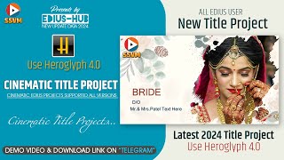 NEW TITLE EDIUS PROJECT 2 FEB 2024  edius project 2024  edius free project download [upl. by Gilead201]