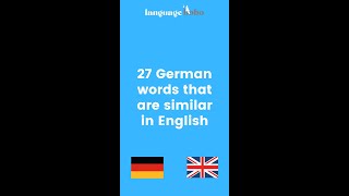 27 German words that are similar in English with audio [upl. by Meilen]