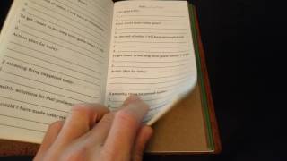 Making Your Own 5 Minute Journal Customized In Midori Notebook [upl. by Dori]