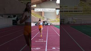 PART 3 400m TRAINING 🔥 sprint athletics trackandfield running motivation [upl. by Lirbaj28]