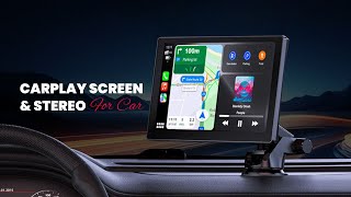 Dogfuel 9quot Wireless CarPlay Screen Review 4K Dash Cam amp Android Auto [upl. by Hannibal]