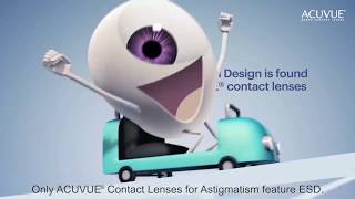 ACUVUE Astigmatism Lenses  Eyelid Stabilized Design [upl. by Enaujed]