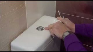 How to fix water running into a pan from a push button cistern [upl. by Nimzay392]