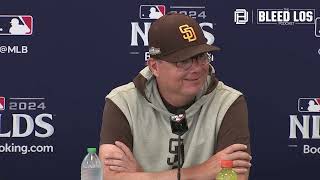 Dodgers Postseason Padres Manager Mike Shildt decision to start Dylan Cease vs Dodgers Game 4 [upl. by Enehs]