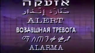 Israel Gulf War Emergency Alert 1991 [upl. by Ainos]