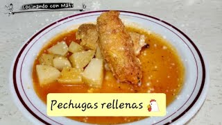 Pechugas rellenas [upl. by Ellehcram]