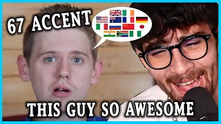 English in 67 Different Accents amp Voices  HasanAbi reacts [upl. by Sellig]