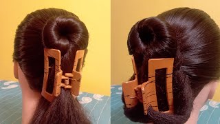 New Simple Girl Hairstyle Everyday  Clutcher Hairstyle Girl for Long Hair  Claw Clip Hairstyle [upl. by Isnyl191]