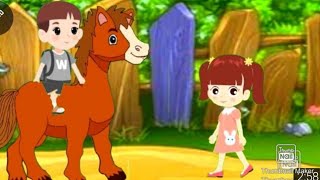 Lakdi ki kathi kathi pe ghoda kids poems  nursery rhymes  urdu poems [upl. by Norita]