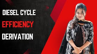 Diesel cycle efficiency derivation with pv and ts diagram [upl. by Ranilopa635]