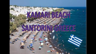 Kamari Santorini Greece  Kamari Beach  Walking Tour Vlog  199 [upl. by Seamus846]