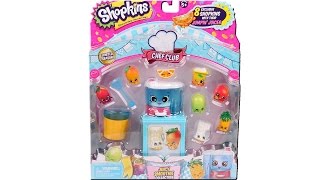 Shopkins Season 6 Chef Club Juicy Smoothie Collection Unboxing Toy Review [upl. by Wilen798]