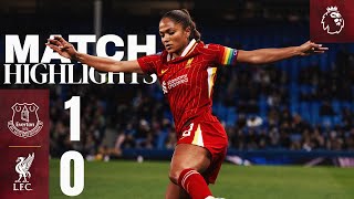 Highlights Merseyside Derby Defeat at Goodison Park  Everton 10 Liverpool Women [upl. by Noseimaj446]