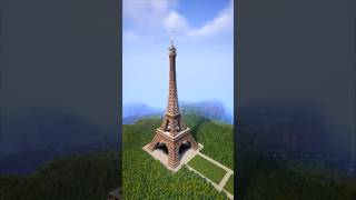 Minecraft Eiffel Tower Build Timelapse🤯 [upl. by Akirdnahs]