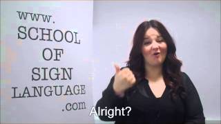 How to sign greetings in British Sign Language [upl. by Nwadahs]