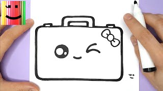 COMMENT DESSINER UNE VALISE KAWAII [upl. by Vogel]