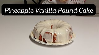 Pineapple Vanilla Pound Cake [upl. by Esnofla]