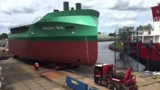 Arklow Vale foreship transported outside [upl. by Enomed839]