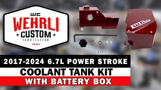 20172024 67L Power Stroke Coolant Tank Kit with Battery Box [upl. by Lyssa478]