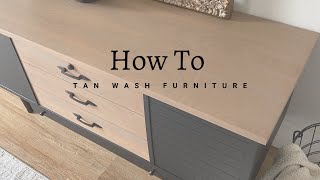 How To Tan Wash Furniture [upl. by Nnylimaj]