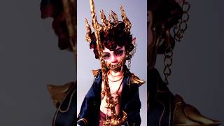 I made an Avarice Demon  Art Doll Repaint sculpture monsterhigh oc process [upl. by Zetta568]