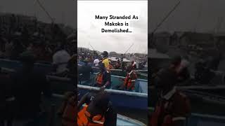 The demolition of parts of Makoko created some Chaos Today [upl. by Hilel]