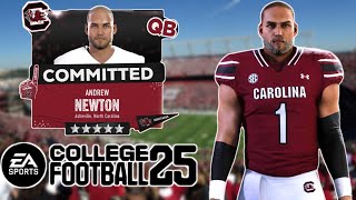 Andrew Newton Commits to South Carolina  College Football 25 Road to Glory [upl. by Auerbach]