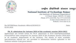 Bulk PHD opportunity at NIT Raipur with fellowship [upl. by Korry]