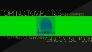 FREE Green Screen Overlay 12  Fingerprint Scanner [upl. by Angelo]