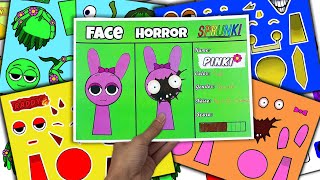 🎹Incredibox Sprunki 🎹Original vs Horror  Decorate with stickers book [upl. by Sherm332]