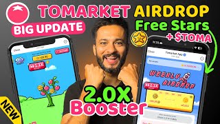 Tomarket 20x Boost Airdrop Weekly  Earn More STARS on Tomarket  Tomarket Airdrop Withdrawal Now [upl. by Eanore80]