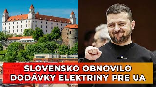 Slovensko obnovilo dodávky elektriny na Ukrajinu [upl. by Onivla338]