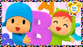 🔤 POCOYO PORTUGUÊS do BRASIL  Letras Do Alfabeto Infantil 124 min DESENHOS ANIMADOS para crianças [upl. by Klump]