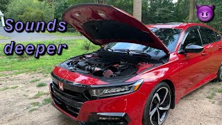 kampn air intake installation Honda Accord 20182020  comparing eBay air intake [upl. by Eydnarb657]