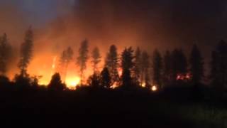 Kamiah ID fire on Beaverslide road on the Nez Perce Indian reservation [upl. by Bordie]