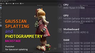 GAUSSIAN SPLATTING and PHOTOGRAMMETRY BACKSTAGE gaussiansplatting postshot metashape [upl. by Aramal352]