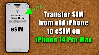 How To Transfer SIM Card from old iPhone to eSIM on iPhone 14 Pro Max  Magic [upl. by Nylireg]