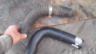 1966 Ford F250 lower radiator hose and replacement spring [upl. by Yebloc17]