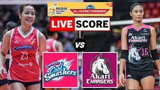 Creamline vs Akari  PVL AllFilipino Conference LIVE Score [upl. by Xel530]