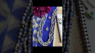 Paper beads necklace shortsfeed art jewelrymakingathome papercrafts youtubeshorts diyhandmade [upl. by Vernice]