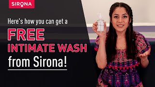 Get Your FREE Sirona Intimate Wash Now  Ft Shehnaaz Gill  Sirona Hygiene [upl. by Ahsiken]