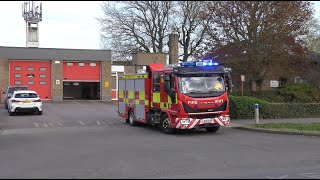 Cambridgeshire Fire amp Rescue Service St Ives LRP68reg Iveco Turnout April 2023 [upl. by Lyle649]