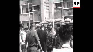 SYND 10 4 68 SOUTH VIETNAMESE OFFICER EXECUTED IN SAIGON FOR THEFT [upl. by Artined]