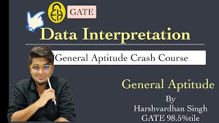 8 General Aptitude  GATE  Data Interpretation Lec1 PYQ’s  Imp Topics Crash Course  HV Sir [upl. by Einna]