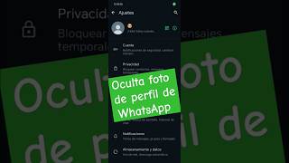 Cómo ocultar mi foto de perfil de WhatsApp [upl. by Ahseik]