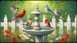 LIVE  Birds Baths amp Beyond Bird Watching amp Chorus Nature Wildlife Water amp Wind Chimes [upl. by Pucida]