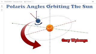 Polaris Angles Earth Orbiting The Sun  Ecliptic  Gary Wybenga [upl. by Eelik]